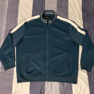 Sean John Mens Track Jacket Sz 3XL Green Full Zip